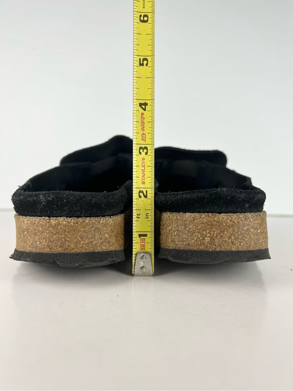 Birkenstock Buckley Black Suede Leather Slip On Shoes Moc Toe Mules EU 39 US L 8 - Picture 5 of 13